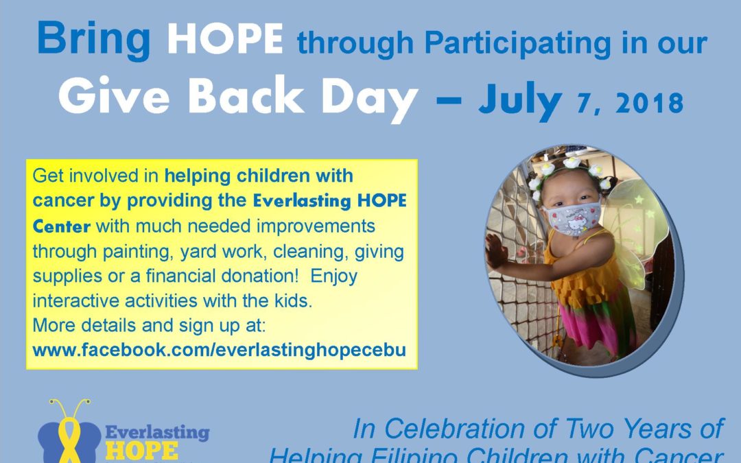 GIVE BACK DAY – Celebrating Two Years!